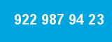922 987 94 23 922 987 94 23